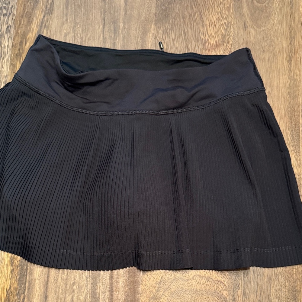 Lululemon Black micro Pleated tennis Skirt